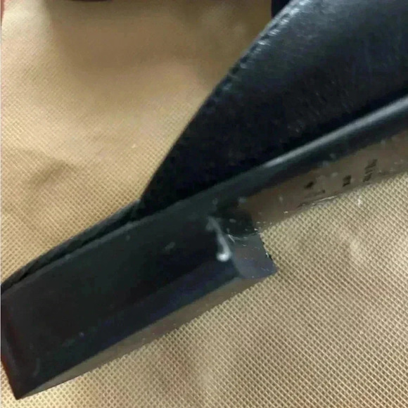 Rag & Bone Leather Black Mules Size 37 - Picture 7 of 8